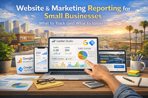 Website &amp; Marketing Reporting for Small Businesses: What to Track (and What to Ignore)